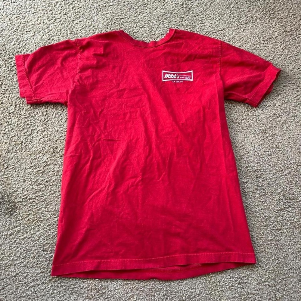 Mitch's Surf Shop La Jolla red T-shirt